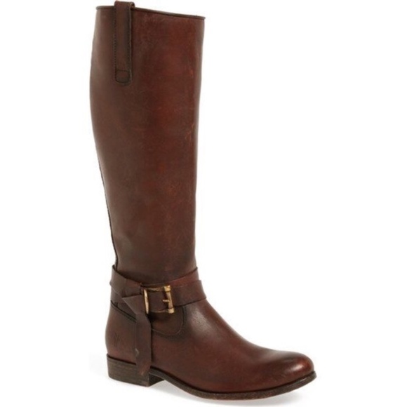 Frye Melissa Belted Tall Boots - Picture 1 of 4